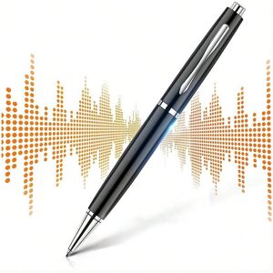 SHEIN Portable Pen-shaped Voice Recorder With Easy One-button Recording, Playback, Voice-activation, Intelligent Noise-cancelling, Suitable For Meetings, Speeches, Interviews 32GB