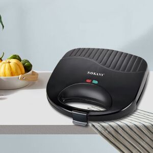 SHEIN 1 Sokany Plug Type 750w Multifunctional Sandwich Waffle Maker Sk-115 750w High Power Rapid Heating Double-Sided Heating Uniform Heating Detachable Design Convenient Cleaning Intelligent Temperature Control Delicate Texture Healthy Eating Non-Stick D