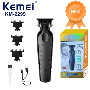 SHEIN KEMEI Professional Hair Clippers Give Boyfriend Valentine's Day Gifts, Professional Hair ClippersKM-2299New Gift Box Black 20*10*7CM