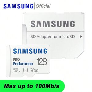 SHEIN Samsung PRO Endurance + Adapter MicroSDXC U3 4K V30 Micro Sd Card Memory Card TF Flash Card 128GB 256GB 64GB 32gb, TF Card Microsd Card For Phone Camera Monitor Drone Games, MJ White 32G,64G,128G,256G