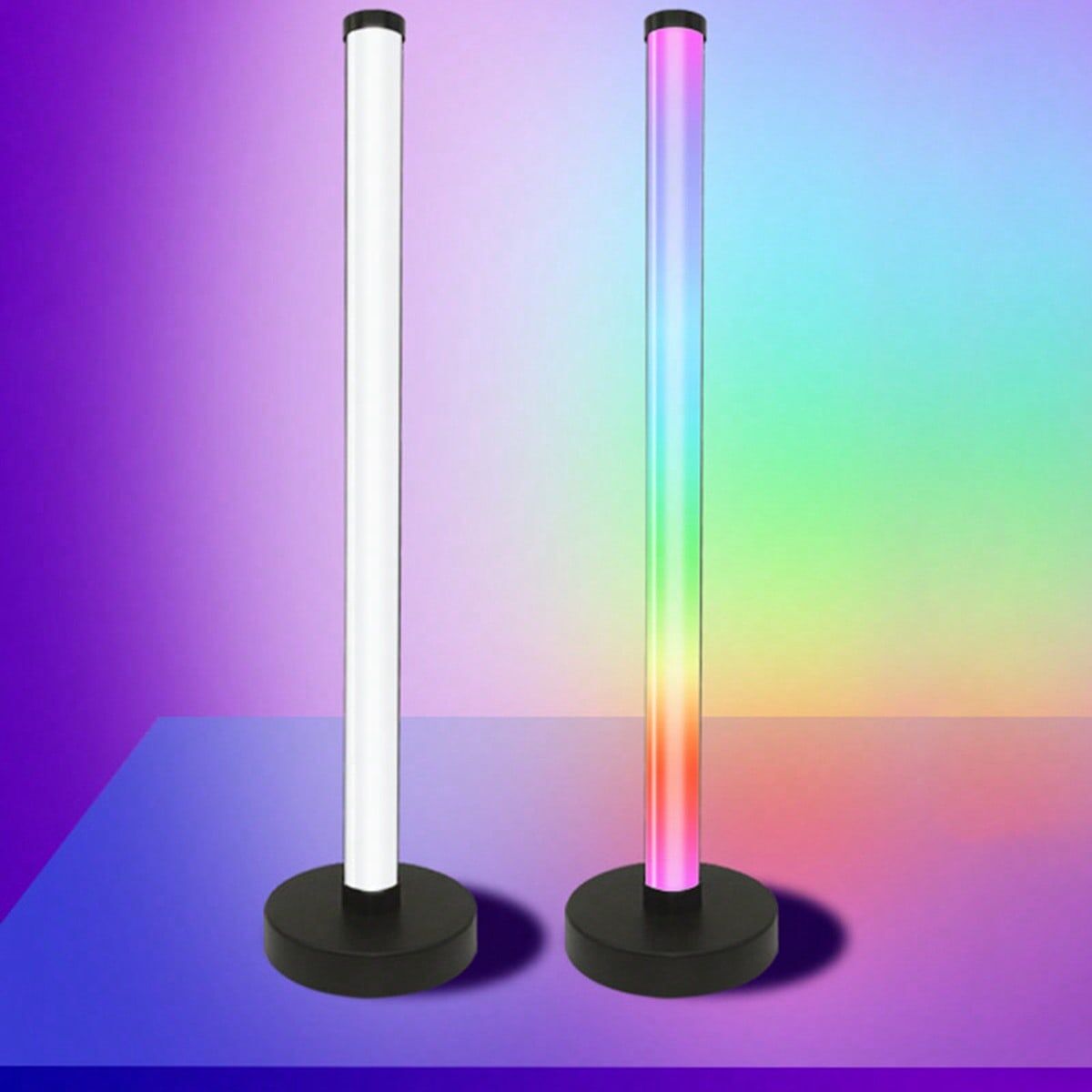 SHEIN 1pc RGB LED Fill Light Stick Tube For Photography Lighting Black one-size