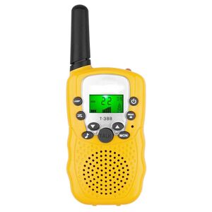 SHEIN 2pcs Yellow Handheld Walkie Talkies, Portable Multi-channel Wireless Radios With Communication Function For Kids Yellow one-size