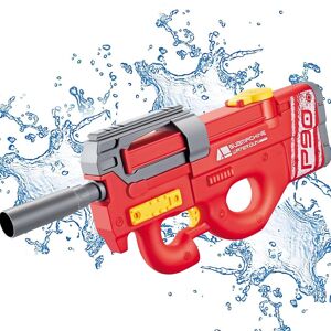 SHEIN 1pc ABS Water Gun, Modern Rifle Design Water Gun For Kids Red one-size