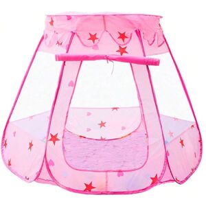 SHEIN Pink Star Pattern Tent (without Balls) Children's Tent Toy Indoor/outdoor Ocean Ball Pool Star Tent Game House Foldable Portable Tent 3-10 Years Old Boys And Girls, Christmas/thanksgiving/birthday Gift Pink one-size