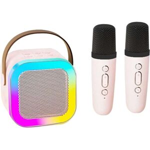 SHEIN Kids Karaoke Microphone Machine Toy 4-12 Years Old Girls Christmas Birthday Gift For Girls Karaoke Toys Gifts For Girls Ages 4, 5, 6, 7, 8, 9, 10, 12 +Year Old Birthday Party. (Pink) Pink one-size