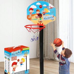 SHEIN 1 Set Adjustable Height Kids' Basketball Hoop, Indoor/Outdoor Basketball Toy/Game For Backyard/Mini Basketball Court, Suitable For Boys And Girls, Ideal Birthday Gifts/Outdoor Activities/Festival Presents Red 6619