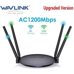 SHEIN WAVLINK Wireless Router 1200Mbps, Dual Band 5GHz+2.4GHz WiFi 5 Router With 1000Mbps WAN/LAN, Long Range Coverage For Home & Office, Supports Router/Access Point/Repeater Mode