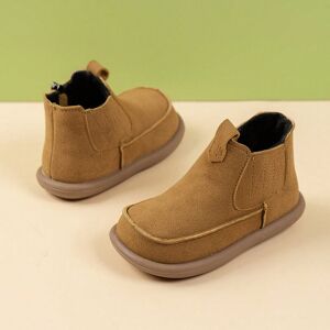 SHEIN Casual Baby Flat Boots Yellow EUR21,EUR22,EUR23,EUR24,EUR25