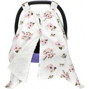 SHEIN 1pc Baby Stroller Sun Shade Cover, Dustproof, Breathable, Nursing Blanket, Suitable For Spring And Summer White 100*75cm