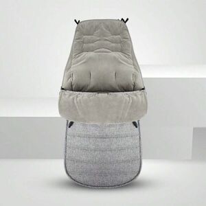 SHEIN 1pc Gray Footmuff Baby Sleeping Bag Thickened Stroller Bunting Bag For Newborn Baby, Autumn/Winter Grey one-size