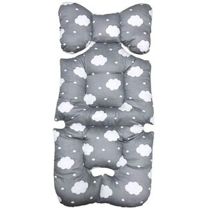 SHEIN 1PC of Universal Baby Stroller Seat Pad Cushion Soft Thick Breathable Mattress Pad Unisex for Newborn Carriage Bassinet Car Seat and Stroller Combos Grey one-size