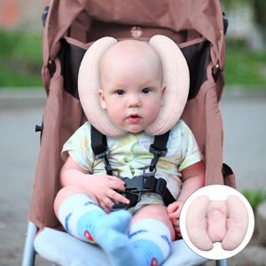 SHEIN Baby 2 In 1 Travel Cushion, Banana Shape Adjustable Baby And Infants Neck Head Support Car Seat Insert Cushion For 3 To 12 Month Baby Pink