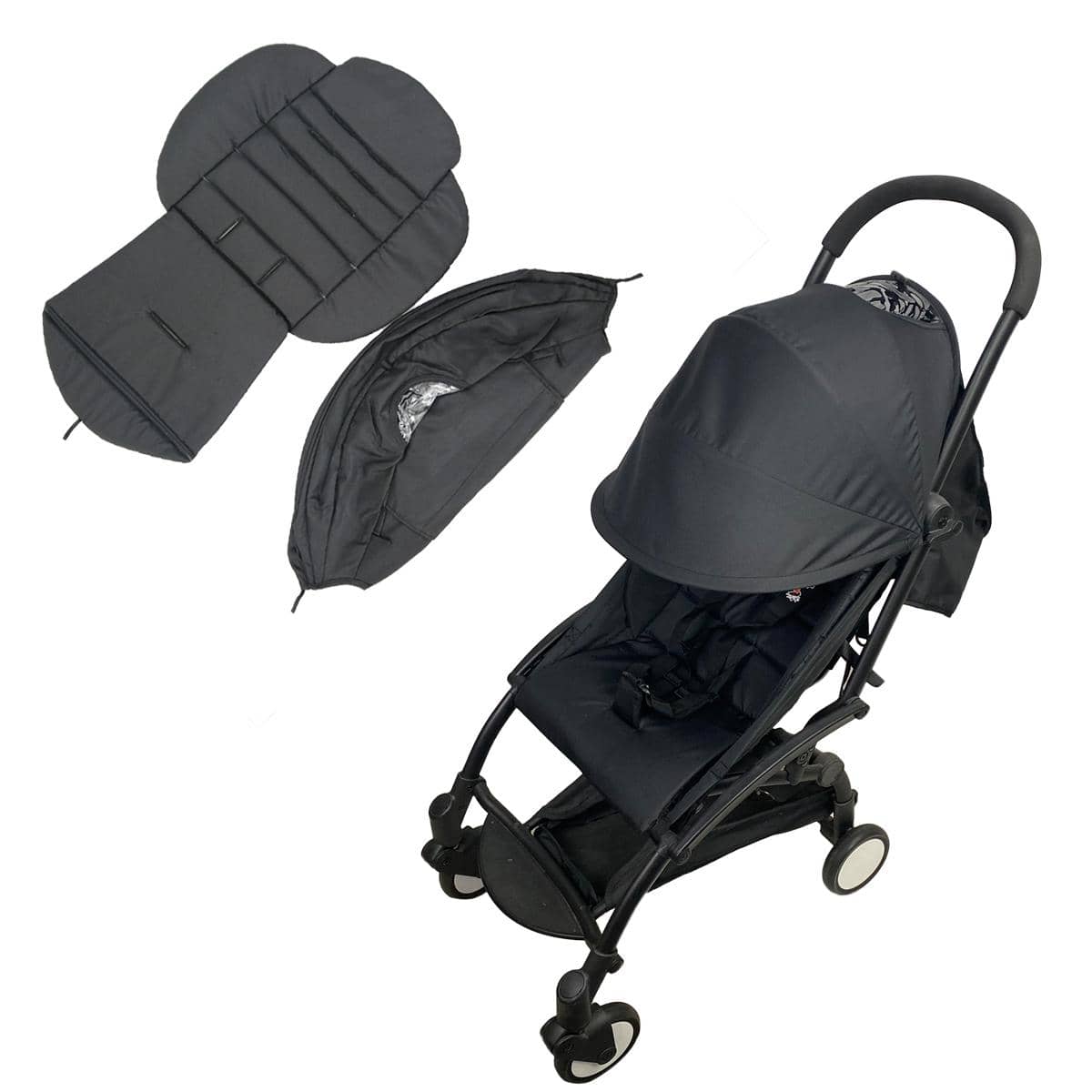 SHEIN Baby Stroller Cover & Seat Liner Black one-size