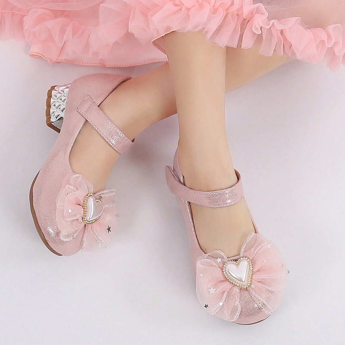 SHEIN Children's Shoes Butterfly Knot Soft Bottom Girls' Princess Shoes Rhinestone Flats, Spring/autumn 2023 New Arrival Pink CN34,CN35,CN36,CN25,CN26,CN27,CN28,CN29,CN30,CN31,CN32,CN33