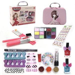 SHEIN Beauty makeup bag,Fashion Beautiful cosmetic bag and toy,Fashion make-up set.Girl toys.The products are designed to be safe and harmless, The most special make-up for children.The good gift for children.Makeup sweet.Safe & Non Toxic material. Multic