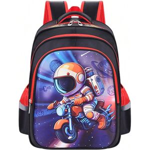 SHEIN 1pc Cute Cartoon Anime Backpack, Children School Bag, Lightweight & Durable, Ideal Birthday Gift, School Supplies, For 1st-6th Grade Students, Boys Motorcycle S (suitable for Grades 1-3),L(grades 3-6)