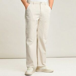 SHEIN Men's Solid Color Casual Fashion Denim Pants With Slanted Pockets Beige L,M,S,XL,XS,XXL,XXS,XXXL,XXXXL Men