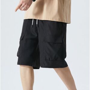 SHEIN Summer Breathable Casual Shorts For Men, Fashion Outdoor Cargo Beach Shorts Black 2XL,3XL,L,M,XL Men