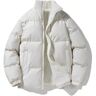 SHEIN Men Teddy Lined Zip Up Teddy Lined Puffer Coat White L,M,S,XL,XS,XXL,XXXL,XXXXL Men