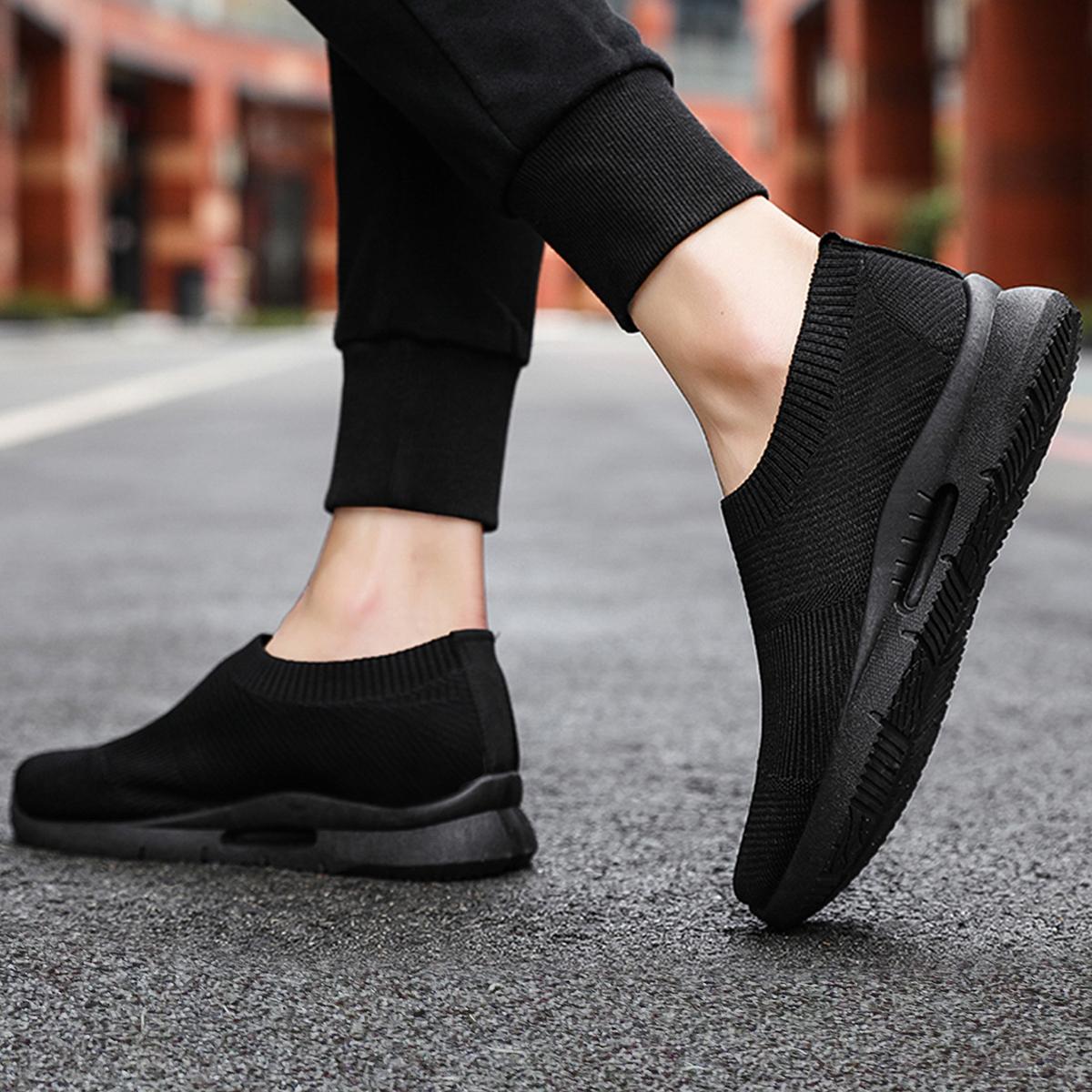 SHEIN Mens Slip on Shoes Loafers Casual Sneakers Lightweight Male Flats Work Gym Shoes Footwear Chaussure Homme Black EUR36,EUR37,EUR38,EUR39,EUR40,EUR41,EUR42,EUR43,EUR44,EUR45,EUR46