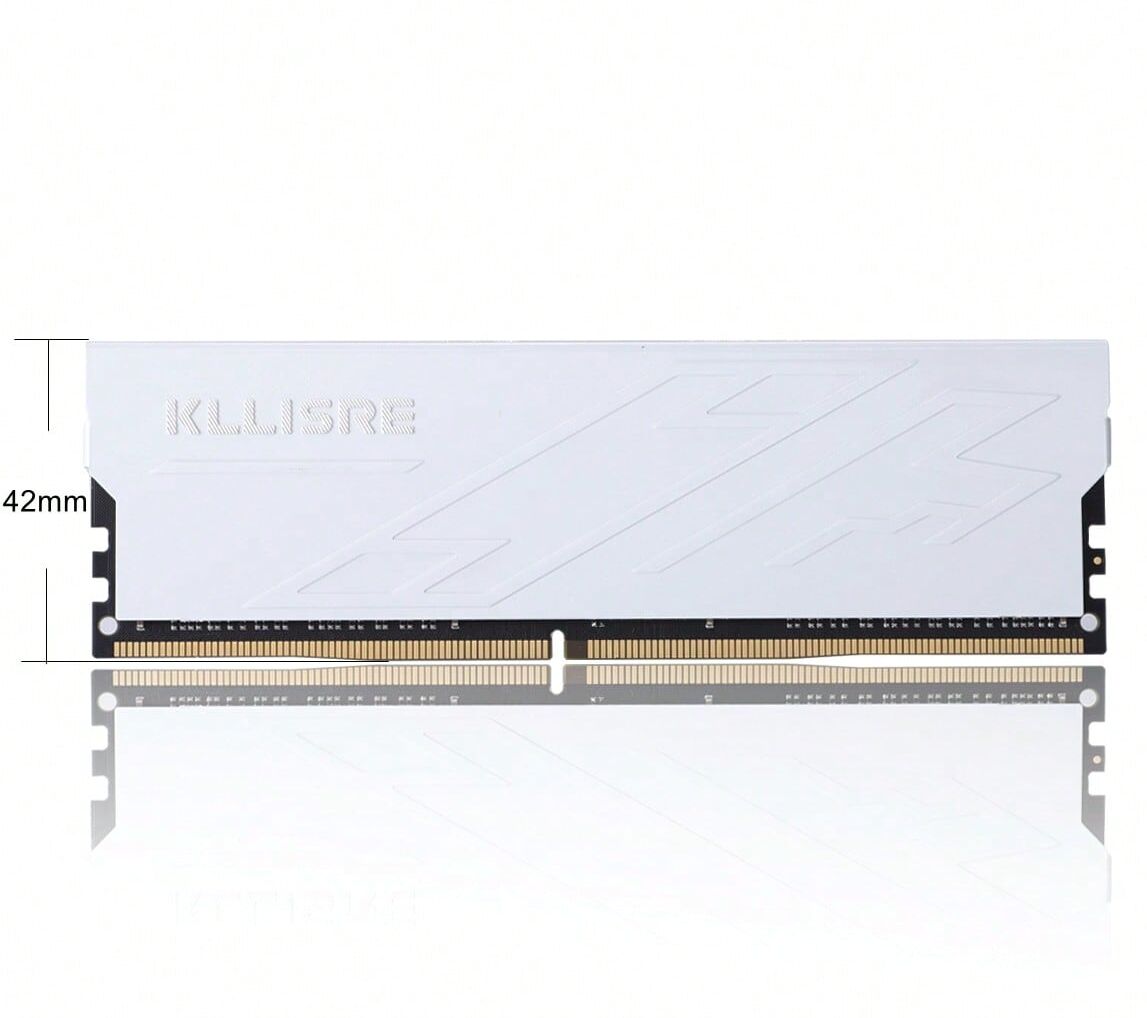 SHEIN Kllisre RAM DDR4 8GB 16GB Memory 2666MHz 3200MHz 1.2V CL19/CL22 Desktop Dimm computer gaming component pc ram memory pc memories game ram motherboard game memories White 16GB,8GB