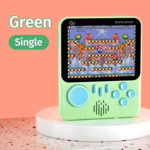 SHEIN G7 Handheld Game Console Macaroon Themed Retro Mini Console With Tetris And Other Classic Games single green one-size