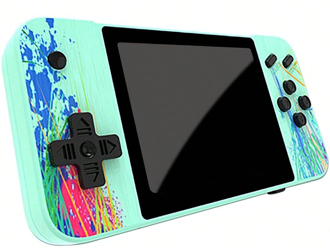 SHEIN Game Console For G3 Handheld Game Console Horizontal Screen Retro Nostalgic Arcade Single Double 800 In One 3.5 Inch Large Screen Game Console Can Be Connected To The TV Green Single Style,Double Style