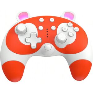 SHEIN Switch Pro Controller For Switch/Switch Lite/Switch OLED, Wireless Switch Controller Connection For PC/Android/IOS, Support Turbo,Dual Vibration,Ergonomic Non-Slip,One Key Wake Up(Orange) Orange one-size