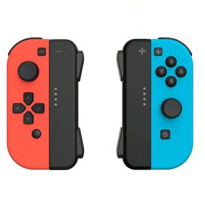 SHEIN Tns-1864 Red & Blue Wireless Game Controller With Dual Vibration & Six-Axis Motion Control & One-Key Wake Up Function, Compatible With Switch, Switch Lite, And Switch Oled Game Console red blue one-size