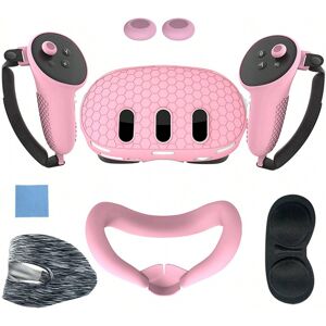 SHEIN Silicone Protective Case For Controller, Anti-Slip & Anti-Drop Vr Accessory Pink one-size