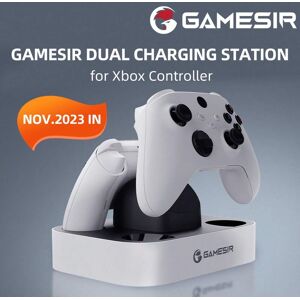 SHEIN GameSir Dual Controller Charger Compatible With Microsoft Xbox Charging Station Dock For Xbox One, Xbox One X/S, Xbox Series X/S Controller Charging Simultaneously,2.5 Hours Fully Charged,Overcharge Protection LED Charging Indicator,Game Console Gam