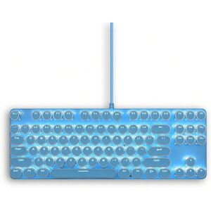 SHEIN 1pc Blue ABS Computer Keyboard Baby Blue one-size