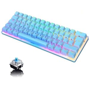 SHEIN Mechanical Wired Gaming Keyboard RGB Backlight For PC Xbox PS4 Blue