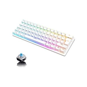 SHEIN Mechanical Wired Gaming Keyboard RGB Backlight For PC Xbox PS4 Baby Blue