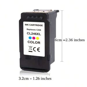 SHEIN High-Yield 245XL 246XL Ink Cartridge Replacement For PG-245XL CL-246XL Compatible With Pixma MX490 MX492 MG2522 TS3122 TS3322 TS3320 TR4500 TR4520 TR4522 MG2500 Printer (1Black 1Color) Black and White