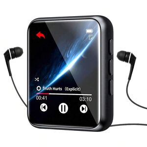 SHEIN Multifunctional Full Touch Screen MP3 Player Black