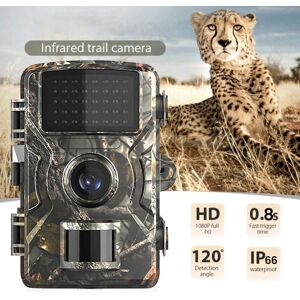 SHEIN 16mp 1080p Outdoor Wildlife Hunting Trail Camera With Infrared Night Vision And Motion Detection Waterproof Black one-size