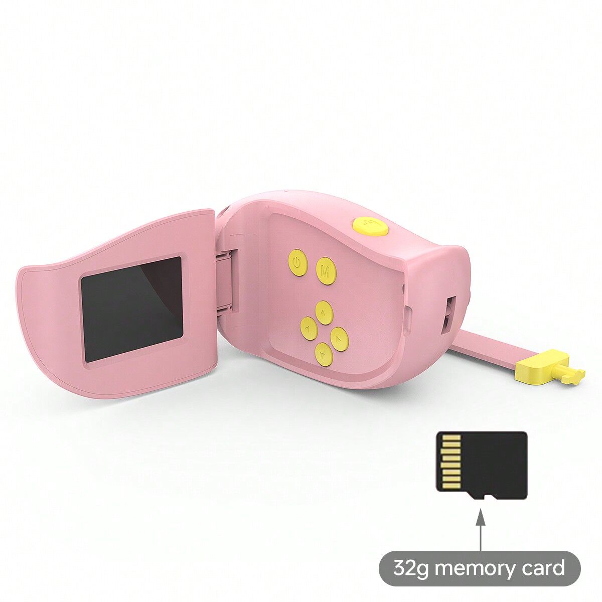 SHEIN Handheld DV camera, high-definition photography and video camera, including 32G memory card set Pink