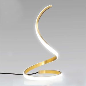 SHEIN Minimalist Creative Atmosphere Shape Decorative S-Shaped Night Light For Bar, Home, Bedroom, Bedside Gold power switch button