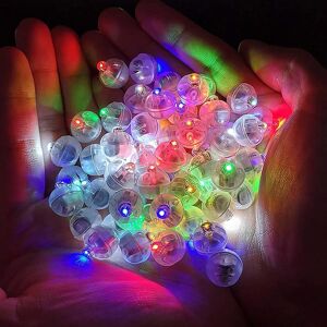 SHEIN 100pcs Round Led Balloon Lights, Battery Operated Mini Lamps With Long Standby Time, Ideal For Latex Balloons, Paper Lanterns, Party, Wedding, Festival, Christmas, Halloween Decorations. White S