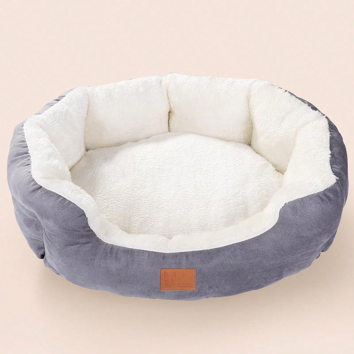 SHEIN Pet Bed For Small And Medium Dogs, Cat Beds For Indoor Cats, Pet Bed For Puppy And Kitty, Extra Soft With Non-Slip Bottom Grey L,M,S
