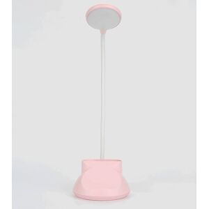 SHEIN 1200mah Rechargeable Bulb With Adjustable Hose For 360° Illumination, Base With Pen Holder For Charging Phone, Can Be Used As Phone Stand Or Paired With Small Fan Pink one-size