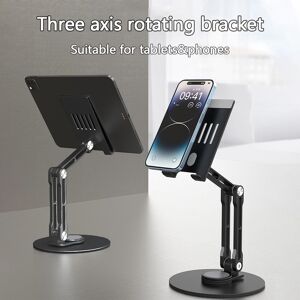 SHEIN 1pc Adjustable Desktop Phone Holder Black one-size