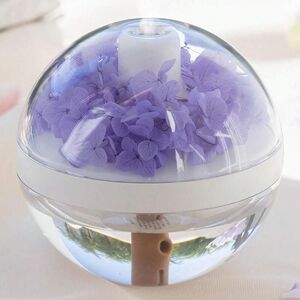 SHEIN 1pc 270ml Rechargeable Night Light Air Humidifier Aroma Diffuser That Is Suitable For Indoor And Car Use Purple one-size