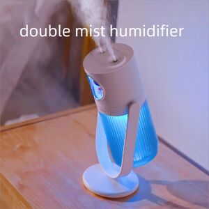 SHEIN 1pc Mini Humidifier, Dual Mist Spray Humidify Device White