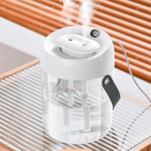 SHEIN A Humidifier For Bedroom, 2l No-Cover Refilling Cool Mist Humidifier, With Night Light, Dehumidifier, Automatic Shut-Off, Quiet Ultrasonic Air Humidifier, For Large Room, Home, Baby Nursery, And Plants A15 With Digital Display