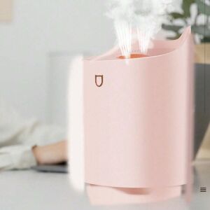 SHEIN Intelligent Humidifier For Large Bedroom And Living Room -- Dual Mist Output, 3l Top-Fill Water Tank, Suitable For Large Room, Home, Living Room, Office, Baby Room -- Ultrasonic Cool Mist Air Humidifier, Easy To Clean, With Night Light Pink