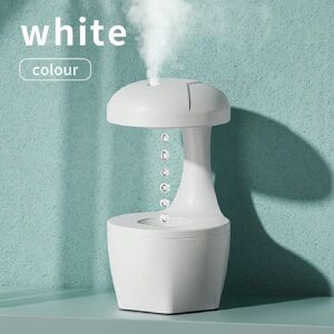 SHEIN 1pc 5w Gravity Defying Water Drop Desktop Humidifier With Usb Data Cable, Mute Mini Home/Office/Bedroom Ultrasonic Mist Humidifier White