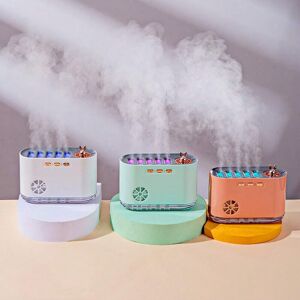 SHEIN 1PC Spray Aromatherapy Humidifier, Heavy Fog Volume, Silent Office And Household Colorful Atmosphere Light Aromatherapy Machine,Pickup Fountain Aroma Humidifier White USB