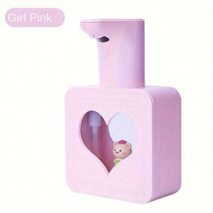 SHEIN 1 PC Touchless Automatic Sensor Soap Dispenser, Automatic Induction Of Bubbles, Wall-Mounted Hand Washing Machine Pink